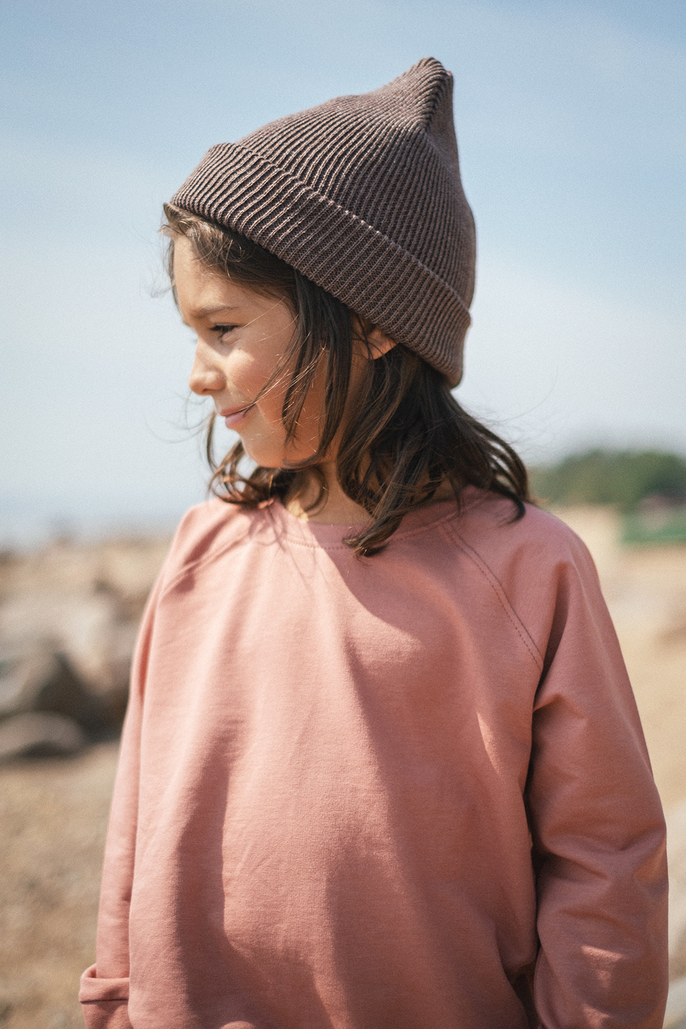 Свитшот оверсайз кирпично-коралловый