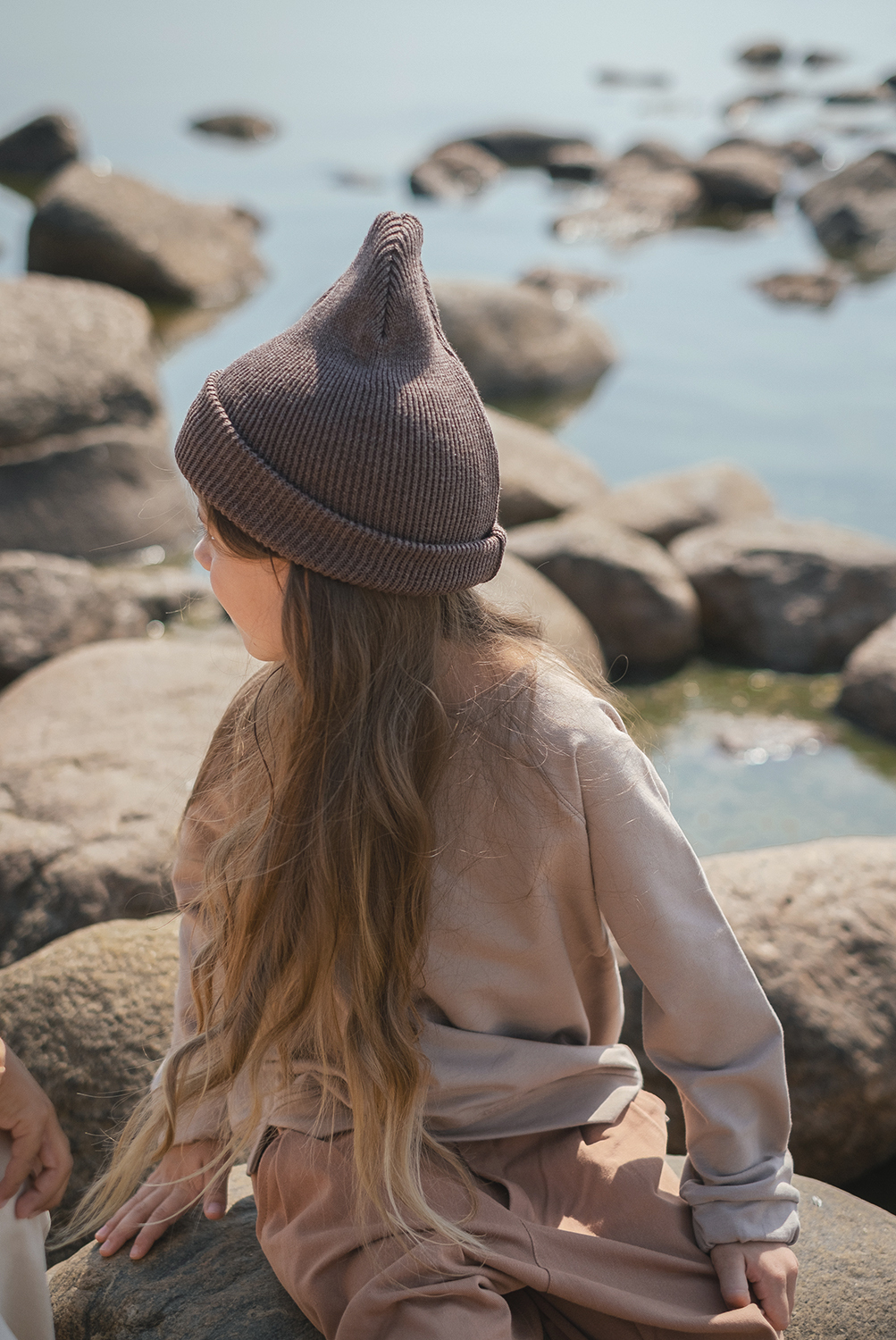 Свитшот оверсайз серо-бежевый