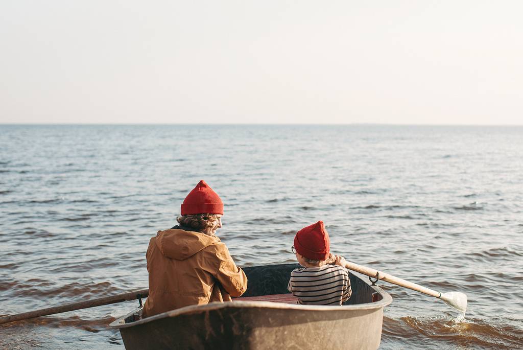 Хлопковая шапка красная