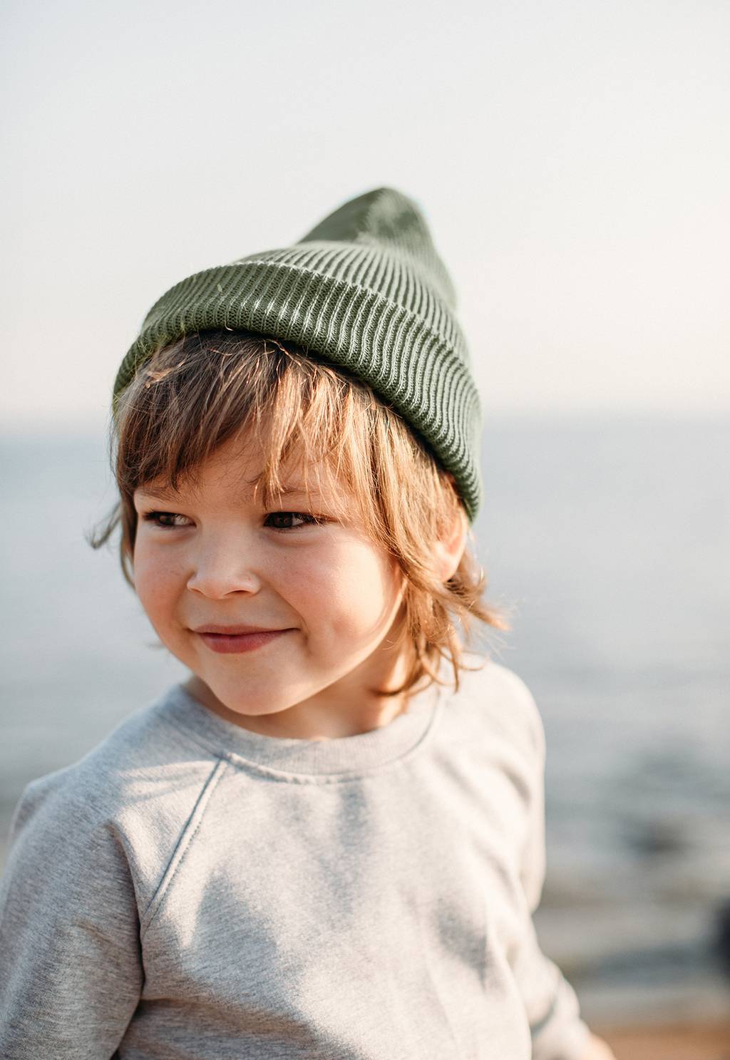 Хлопковая шапка хаки