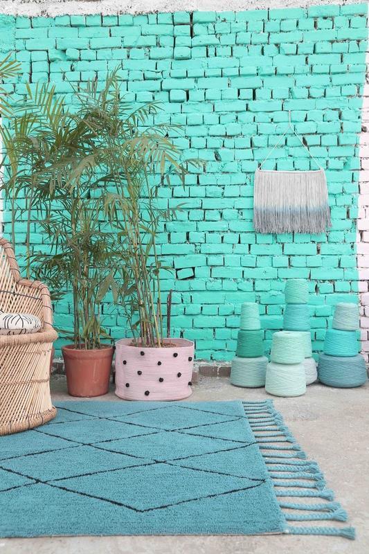 Ковер Берберский бирюзовый 140*200