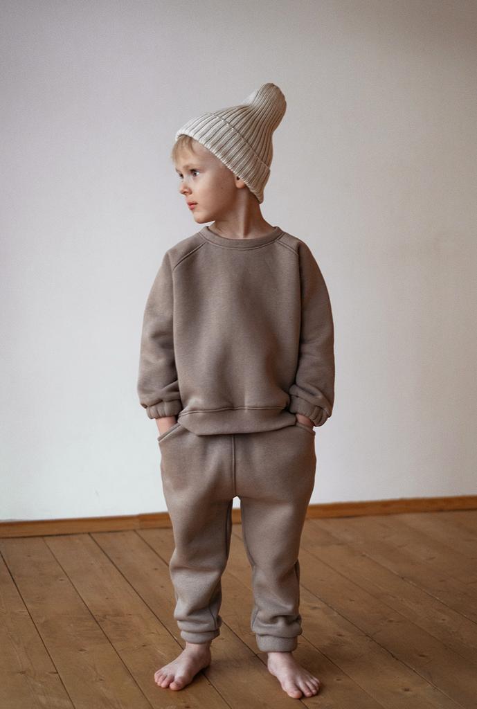 Трикотажный костюм капучино (с начёсом)