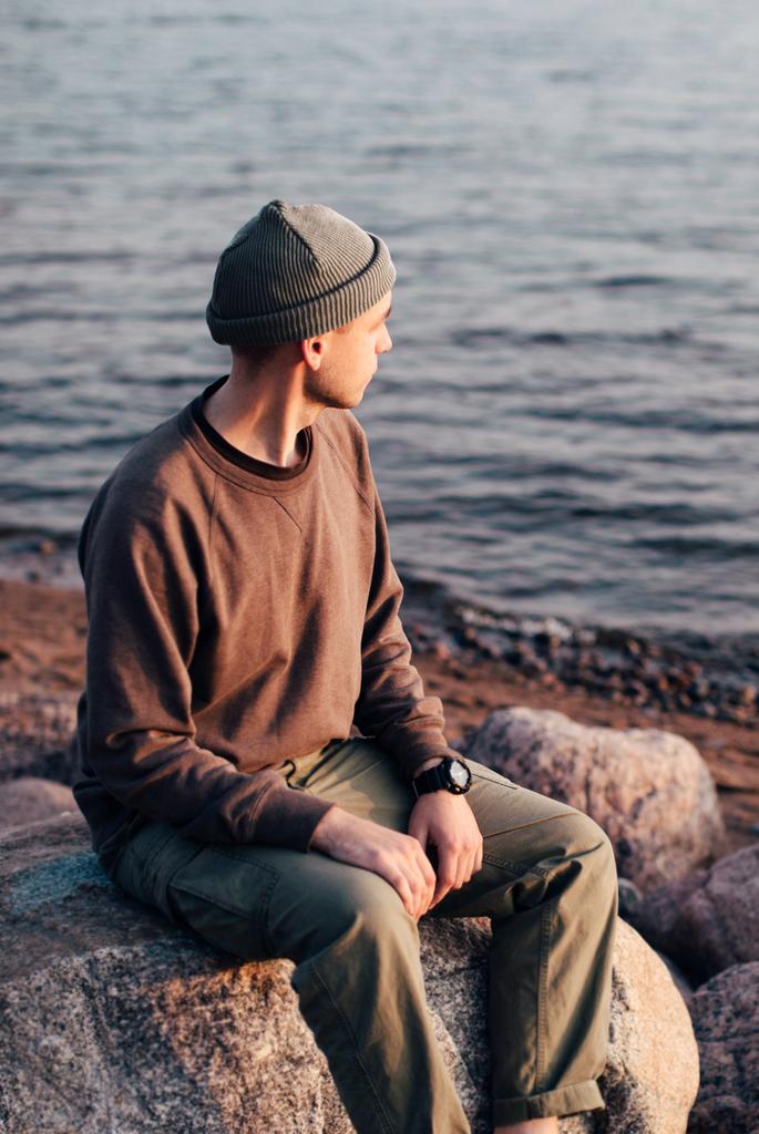 Хлопковая шапка тёмно-серая