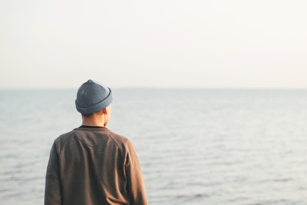 Хлопковая шапка пыльно-голубая