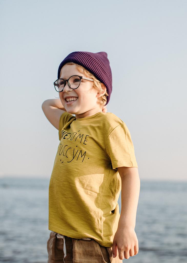 Хлопковая шапка фиолетово-бордовая