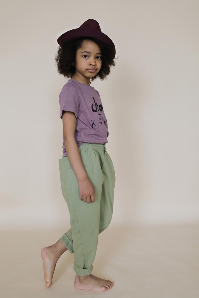 Брюки-бананы оливковые