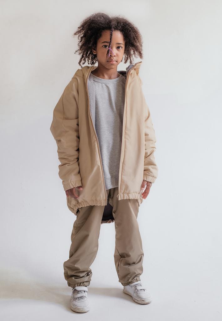 Парка детская бежевая