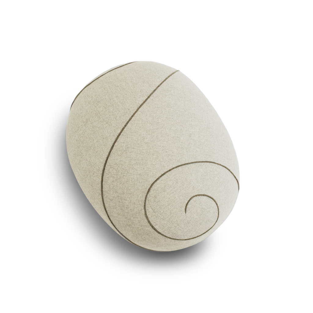 Пуф-камень шитый "Спираль"