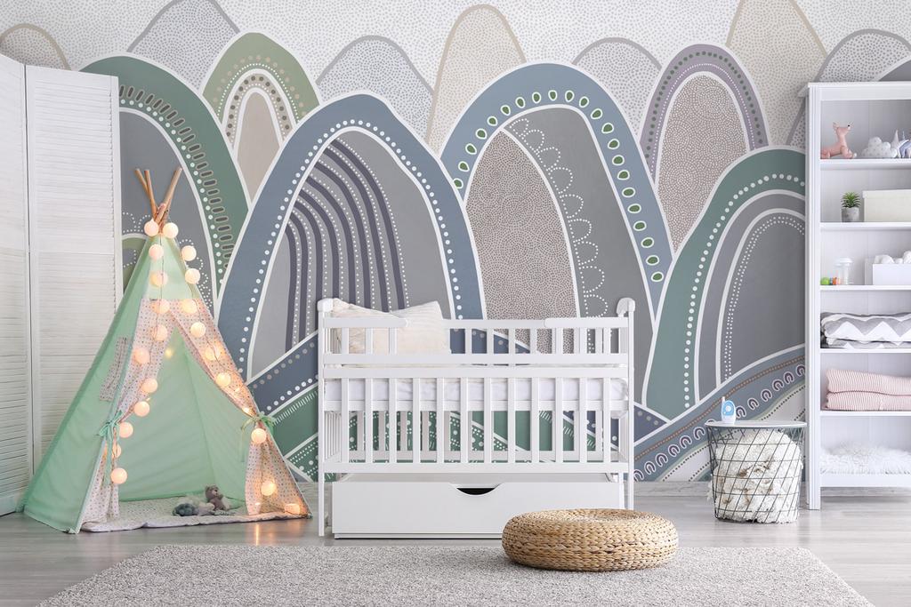 Обои "POINTS MOUNTAINS blue"