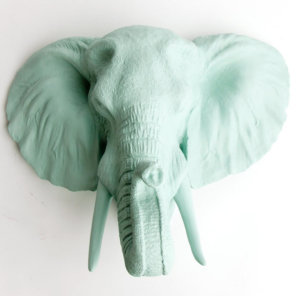 Декоративная голова "Слон цветной"
