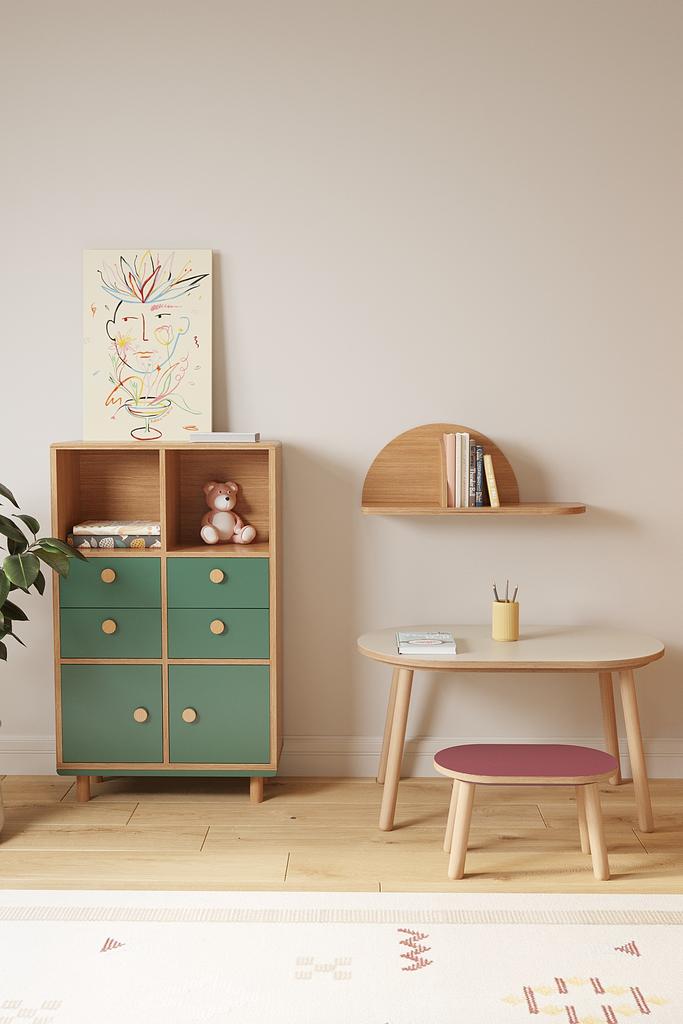 Полка Miro полукруглая шпон дуба