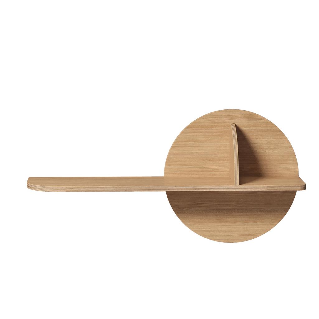 Полка Miro круглая шпон дуба