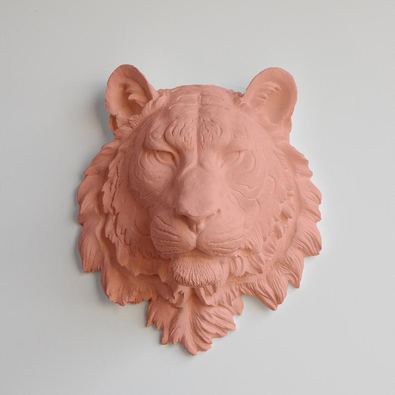 Декоративная голова "Тигр цветной"