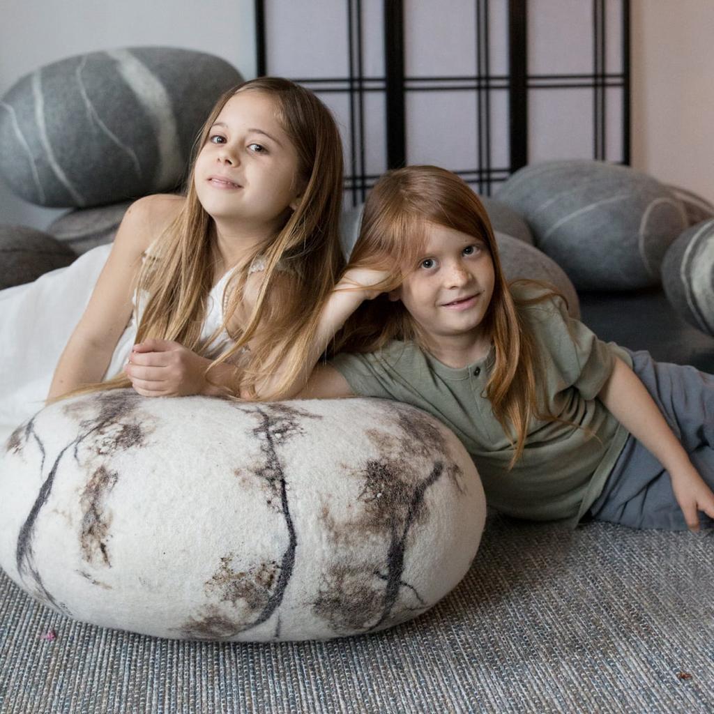 Пуф-камень "Мраморный"