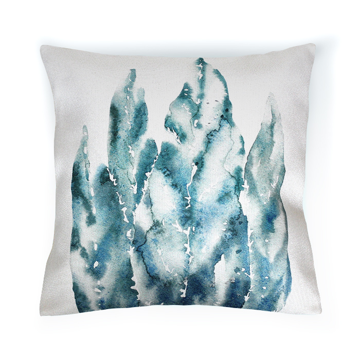 Подушка "Северная" с листьями