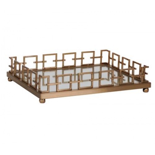 Поднос зеркальный орнамент 37х28 см