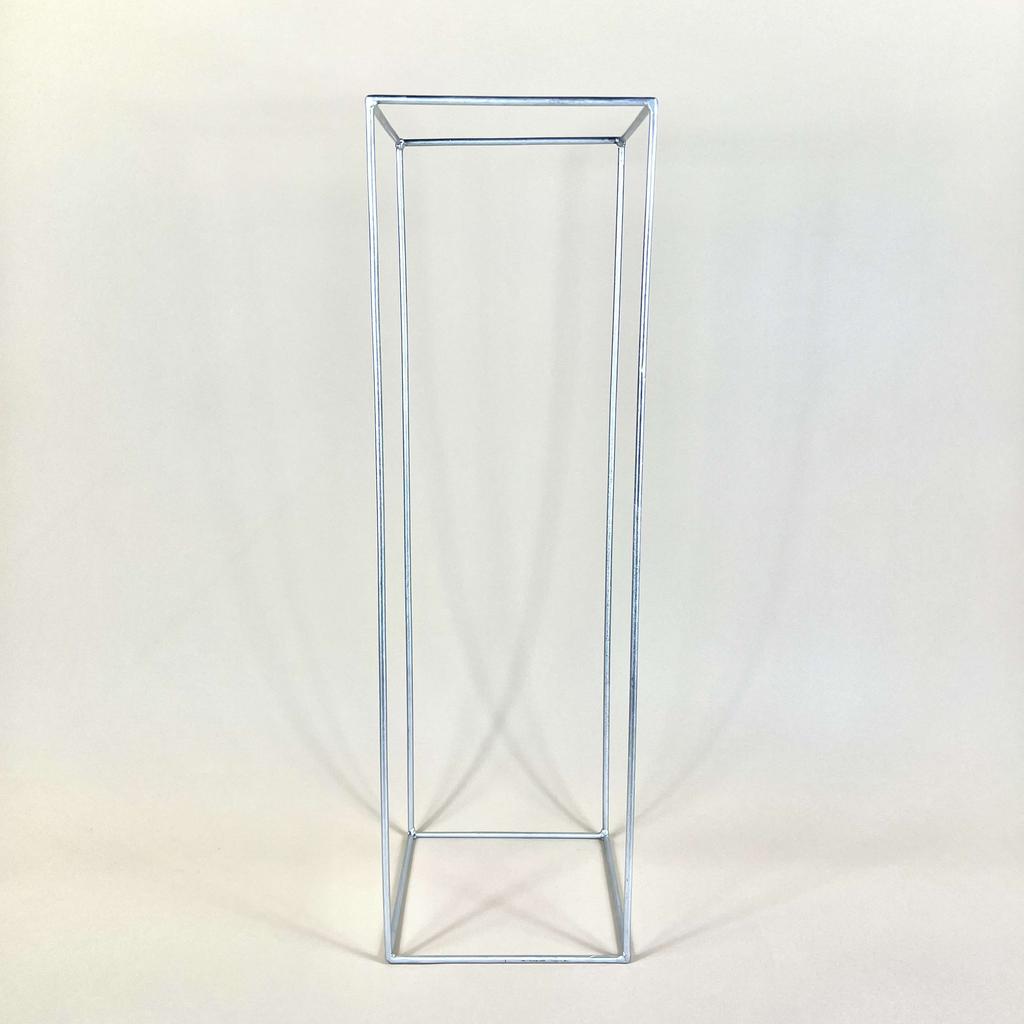 Стойка параллелепипед серебро