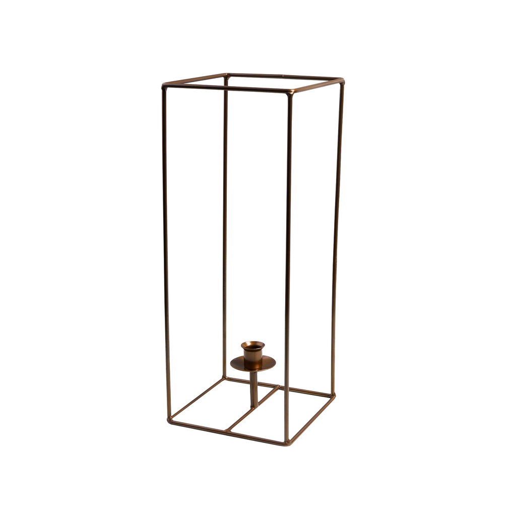 Подсвечник  Лофт тёмное золото