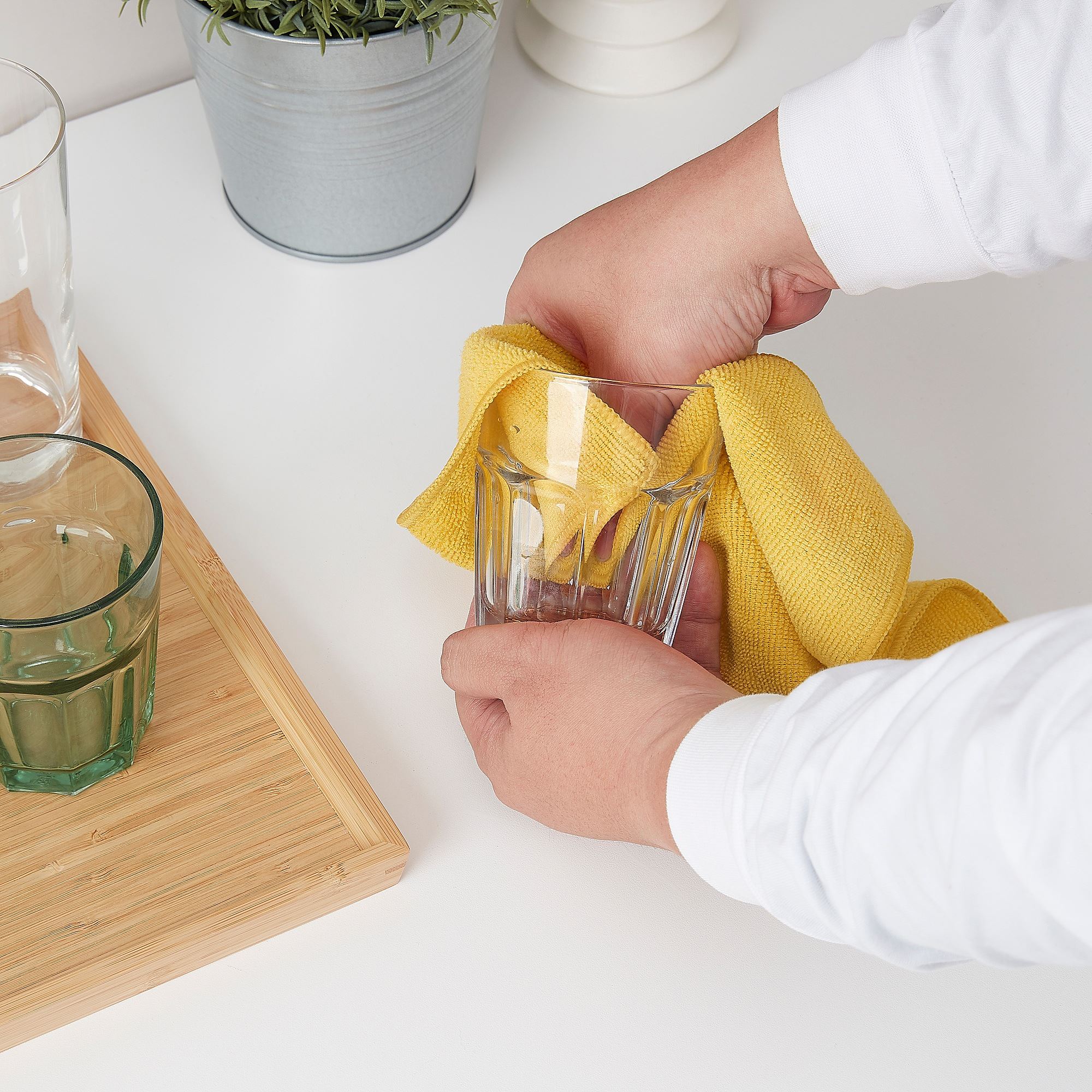 PEPPRIG IKEA Mikrofiber bez, 3 ədəd, fərqli rənglər, 28x28 sm