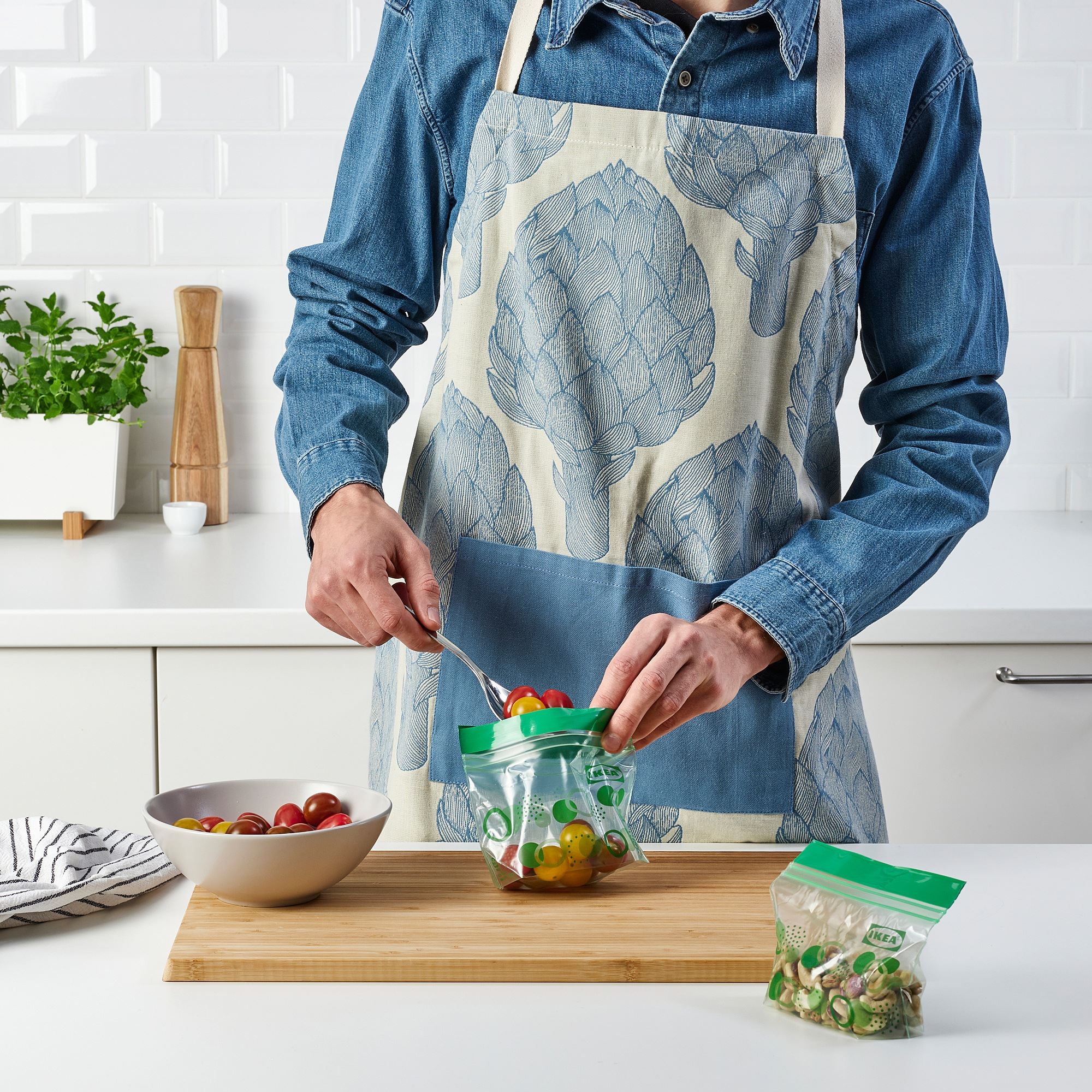 ISTAD IKEA Paket bağlanabilən, şəkilli/açıq-yaşıl 0.3 lt. (MƏHSUL SATIŞDA MÖVCUD DEYİL)