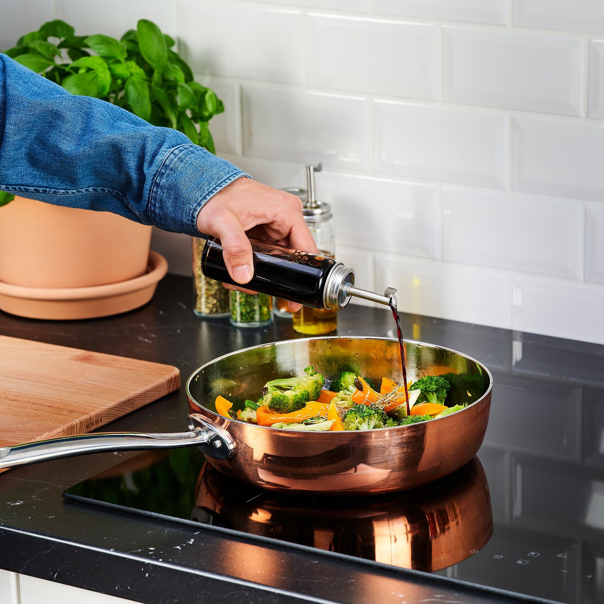 CITRONHAJ IKEA Yağ sirkə qabı, şüşə, 16 sm