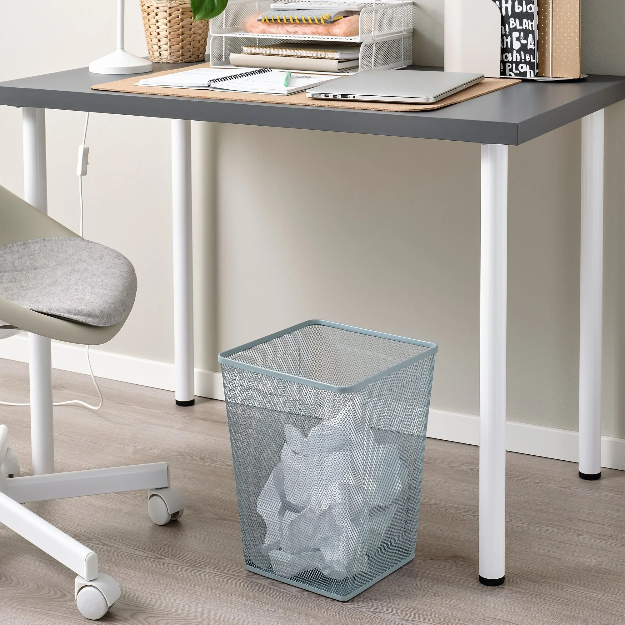 DRONJONS IKEA Kağız tullantı üçün qab, bozumtul-mavi (MƏHSUL SATIŞDA MÖVCUD DEYİL)