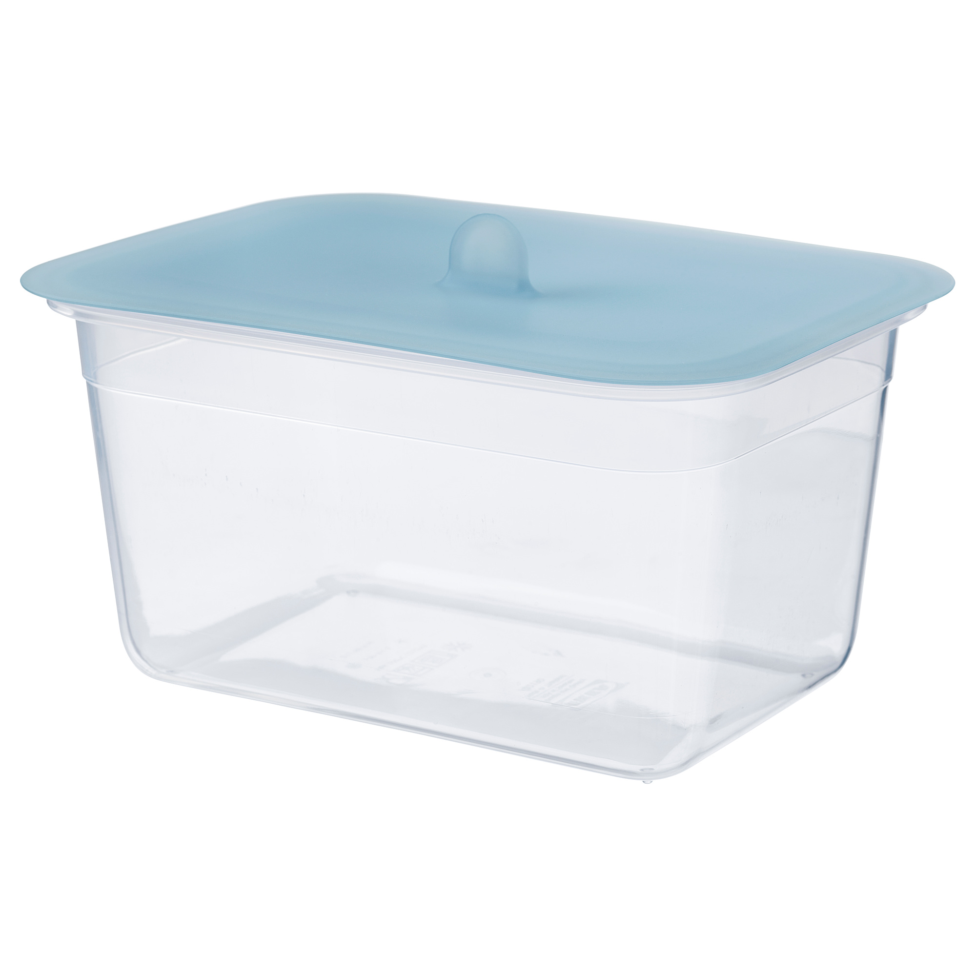 IKEA 365+ Qapaqlı saxlama qabı, plastik/silikon, 2 lt, düzbucaqlı