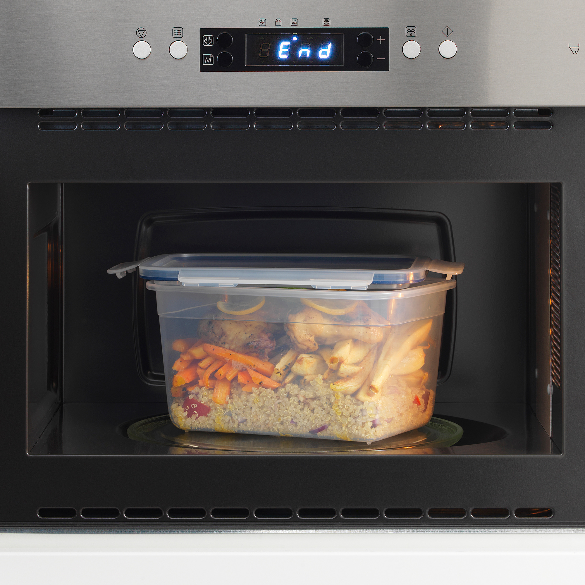 IKEA 365+ Qapaqlı saxlama qabı, plastik/plastik, 2 lt, düzbucaqlı