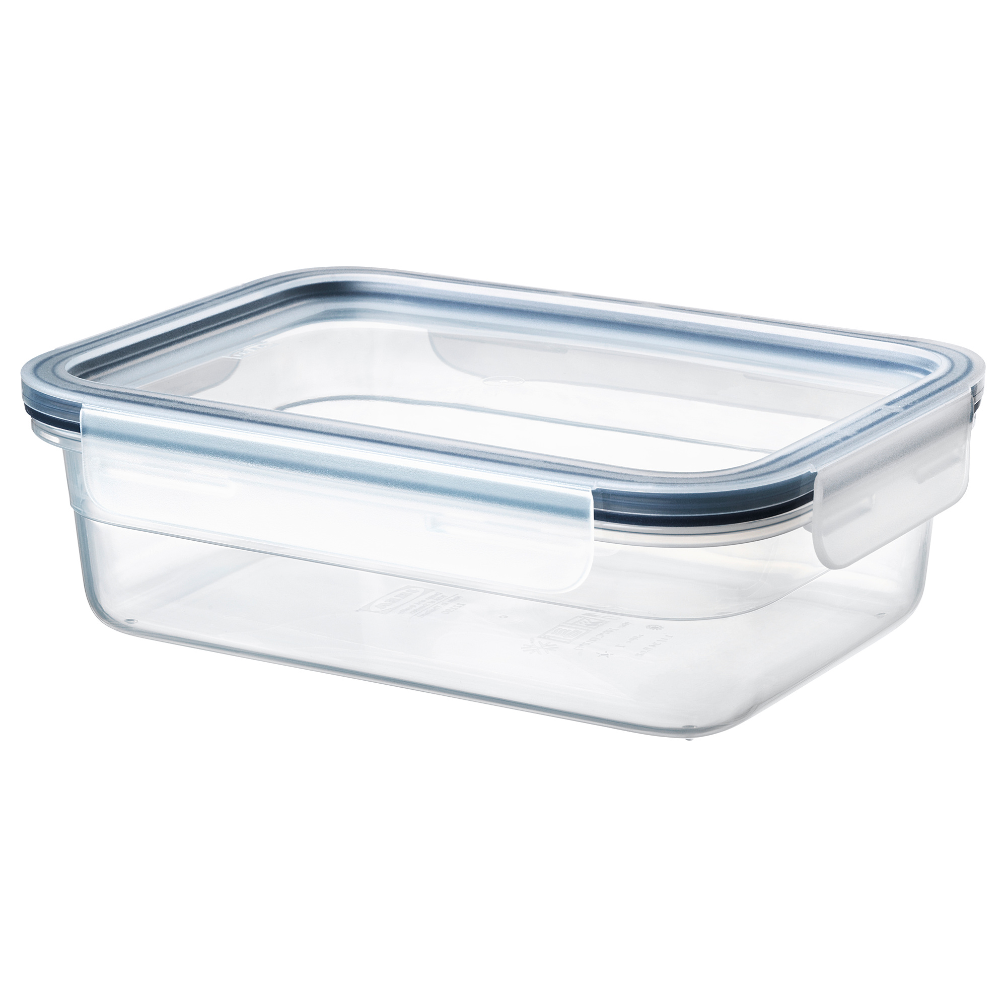IKEA 365+ Qapaqlı saxlama qabı, plastik/plastik, 1 lt, düzbucaqlı