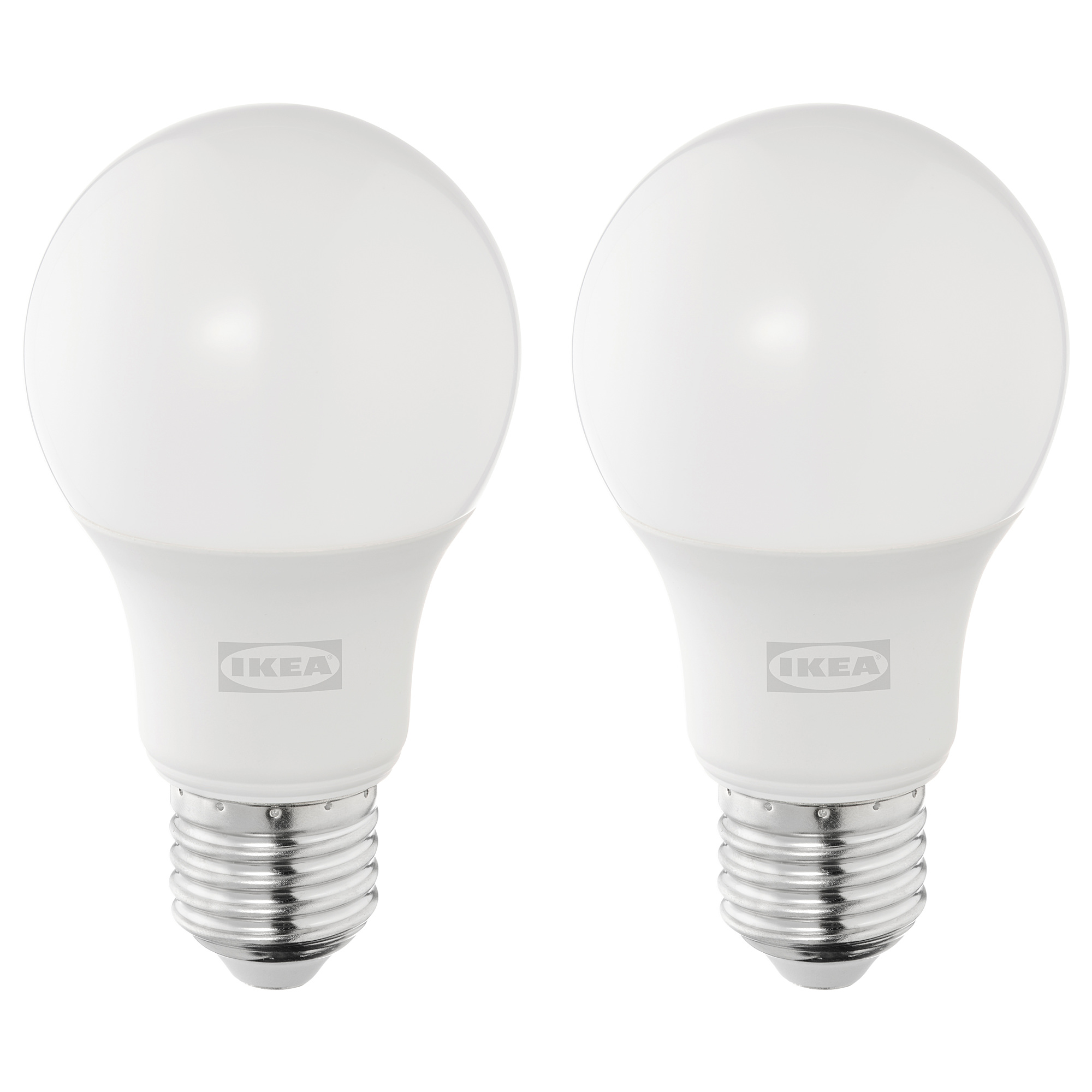 SOLHETTA IKEA LED lampa E27, 470 lm, 2 ədəd