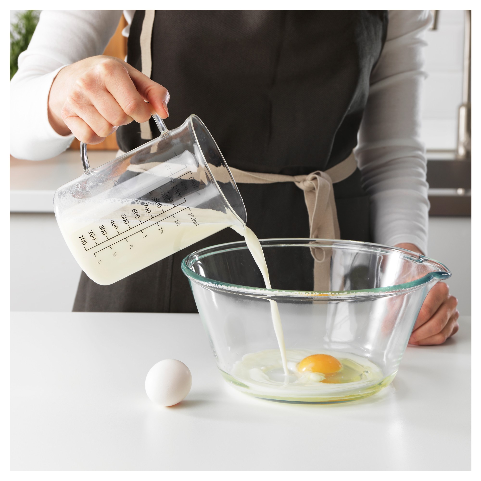 VARDAGEN IKEA Ölçü qabı, şüşə, 1,0 lt.