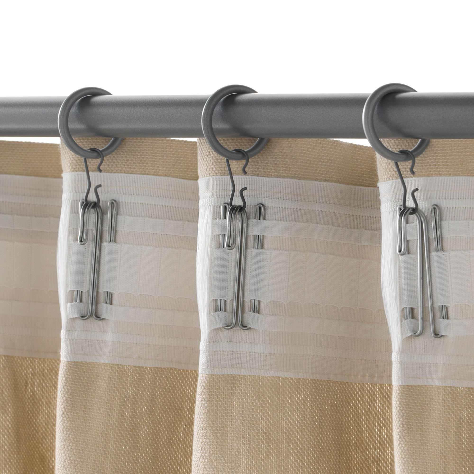 SYRLIG IKEA Pərdə halqası, 25 mm, gümüşü (MƏHSUL SATIŞDA MÖVCUD DEYİL)