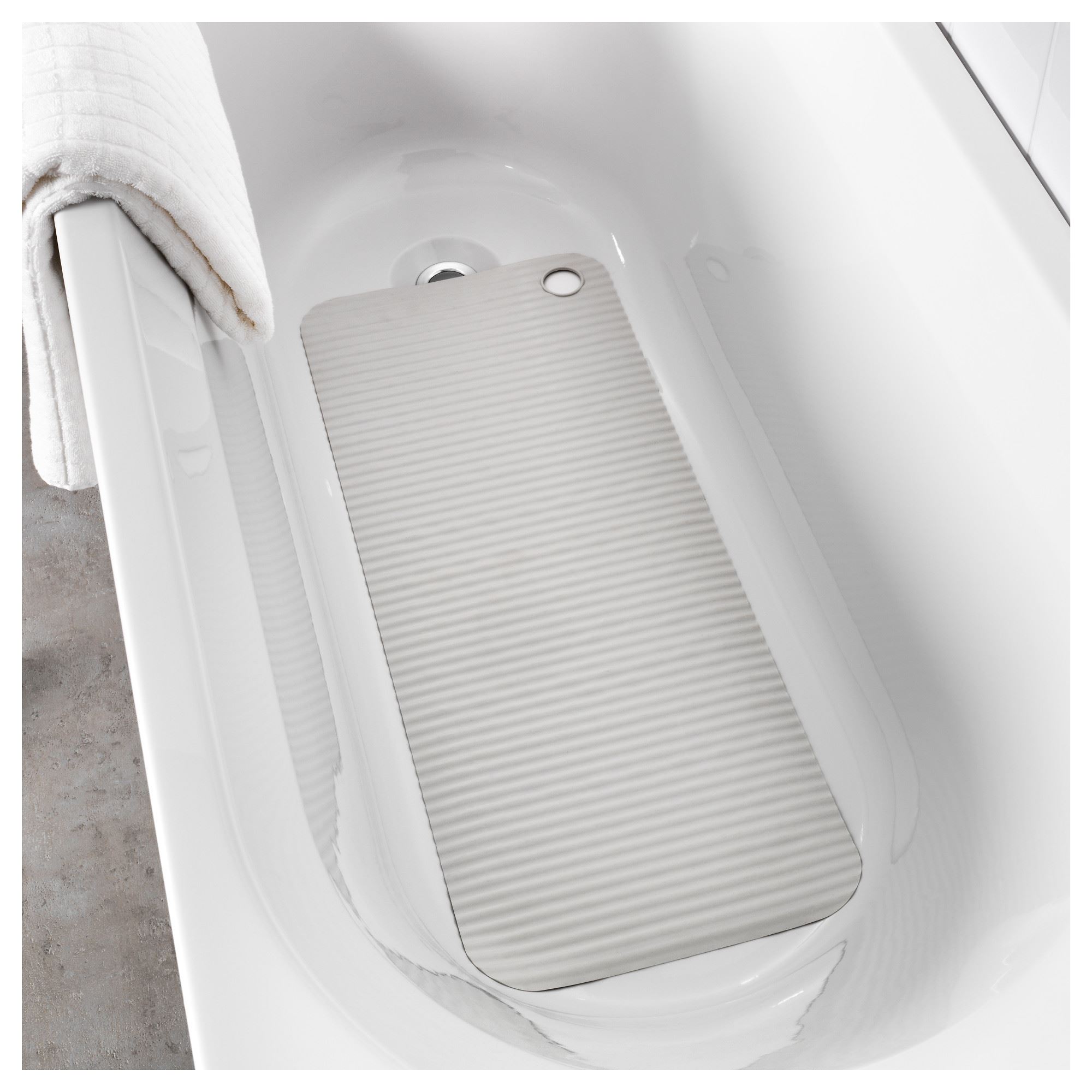 DOPPA IKEA ДОППА Hamam üçün xalça, açıq-boz 33x84 sm. (MƏHSUL SATIŞDA MÖVCUD DEYİL)