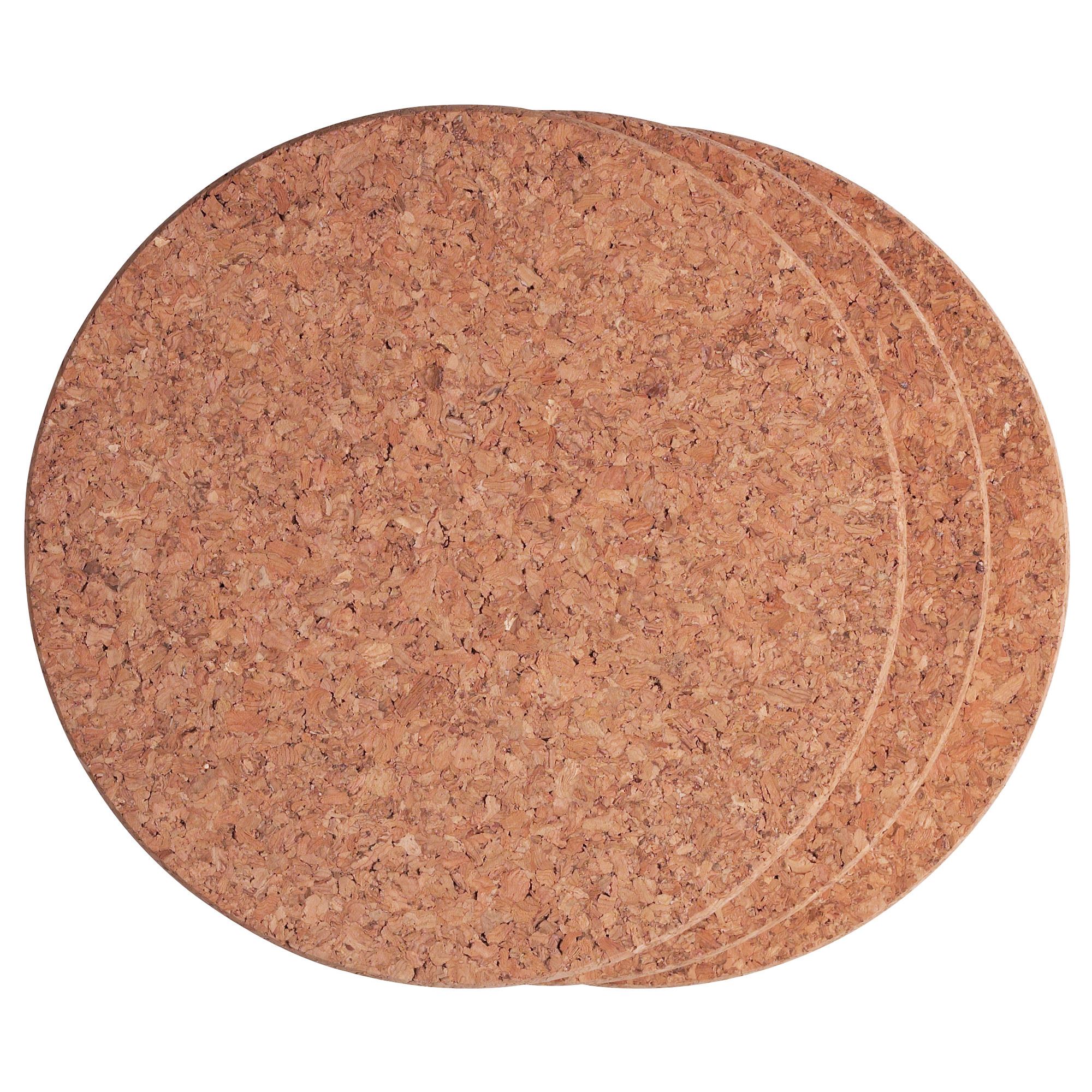 HEAT IKEA  Qazan altlığı, mantar, dairəvi  3 ədəd, 19 sm