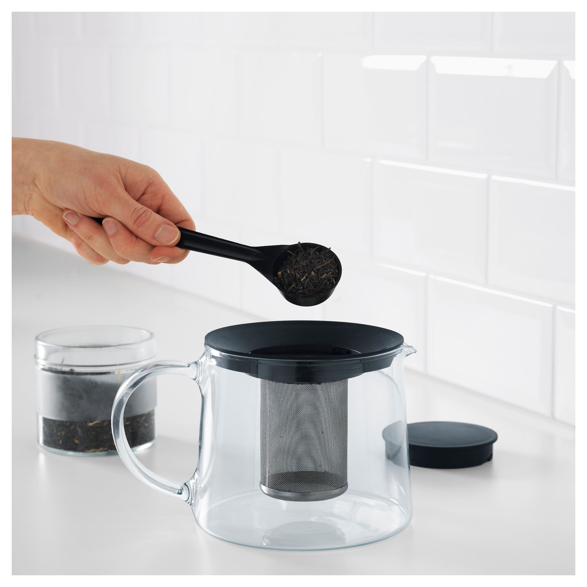 RIKLIG IKEA Dəm çayniki, şüşə 1.5 lt.