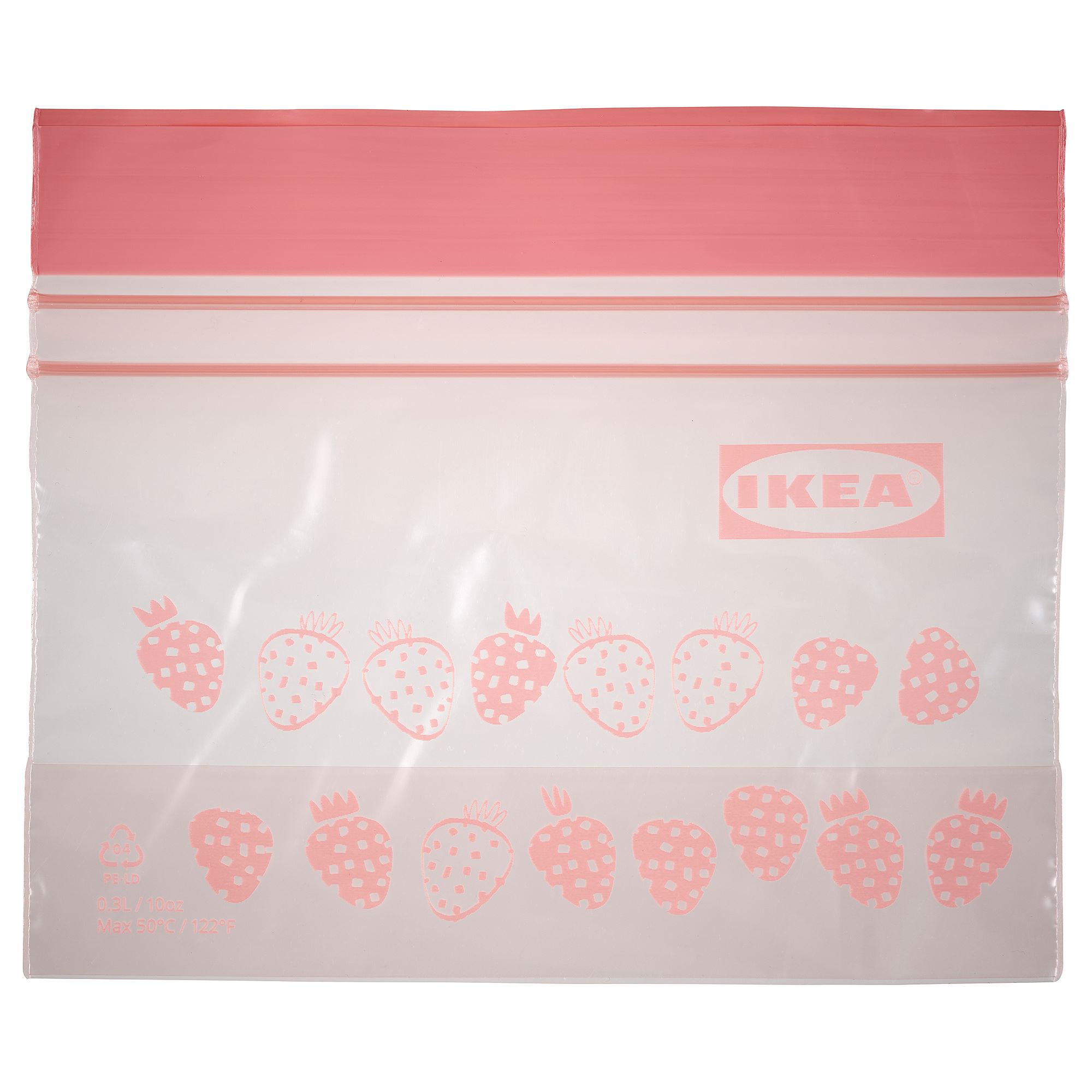 ISTAD IKEA ИСТАД Paket bağlanabilən, şəkilli/açıq-çəhrayı 0.3 lt. (MƏHSUL SATIŞDA MÖVCUD DEYİL)