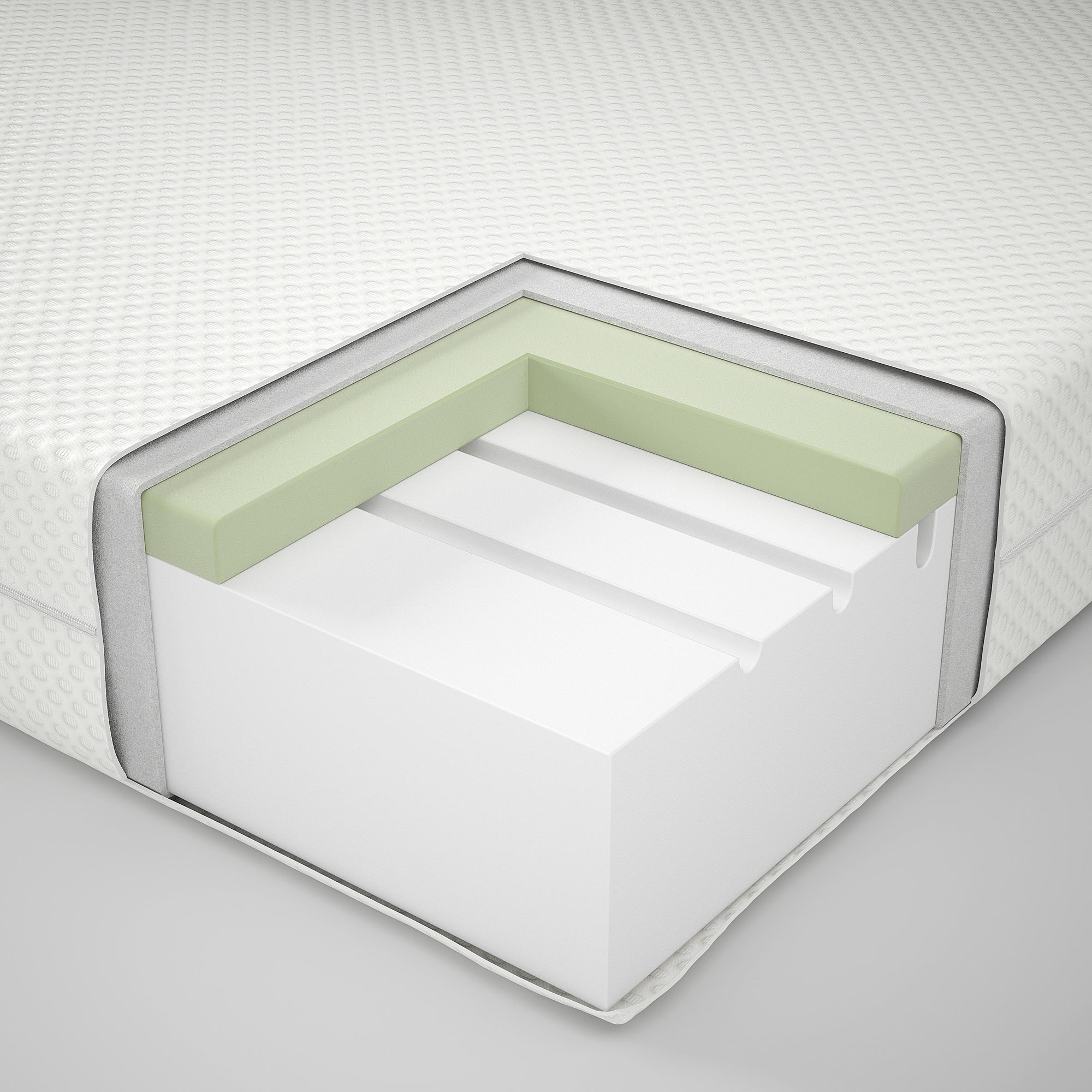 ABYGDA IKEA Penopoliuretan matras, sərt/ağ, 160x200 sm