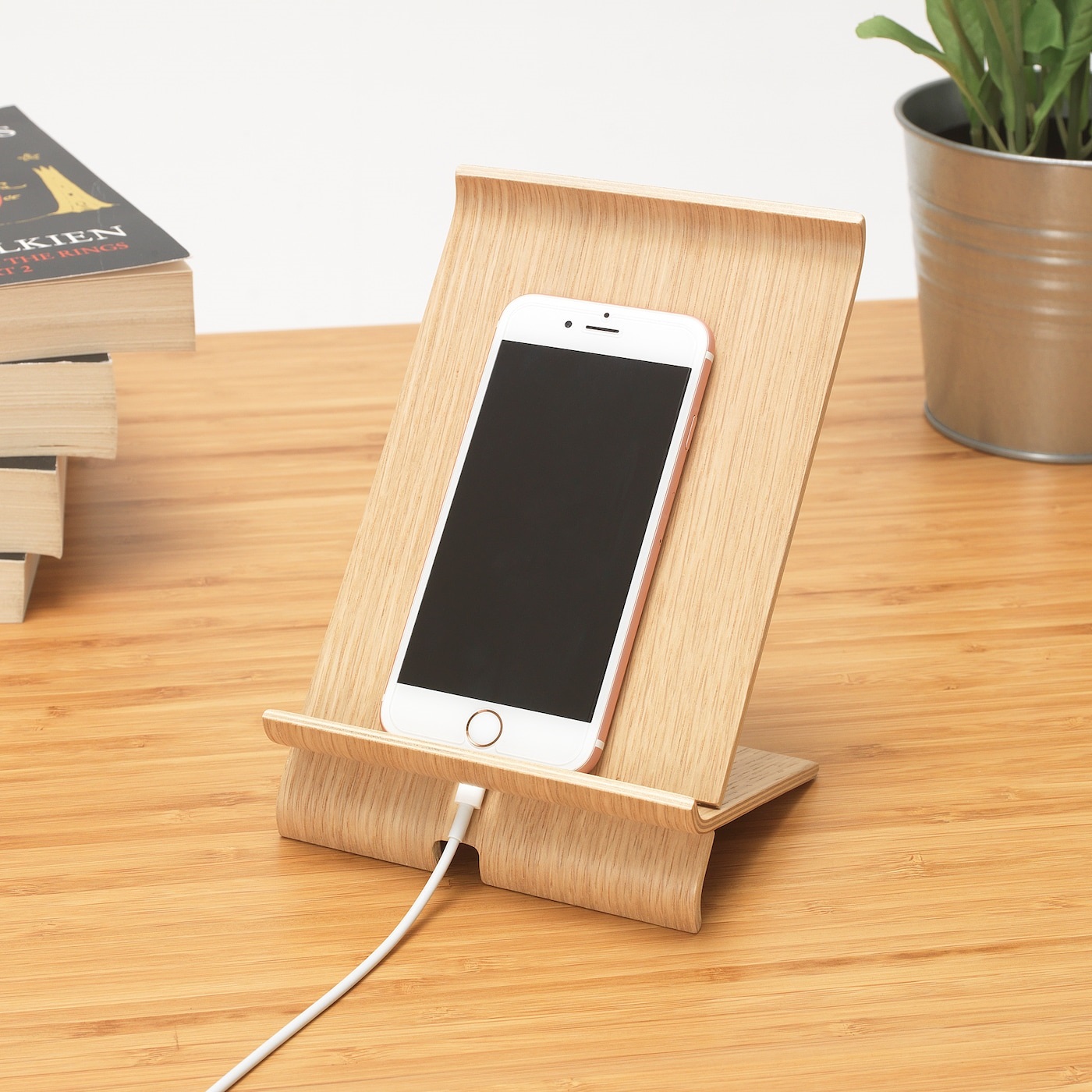 SIGFINN IKEA СИГФИН Подставка д/мобильного телефона, бамбуковый шпон (MƏHSUL SATIŞDA MÖVCUD DEYİL)