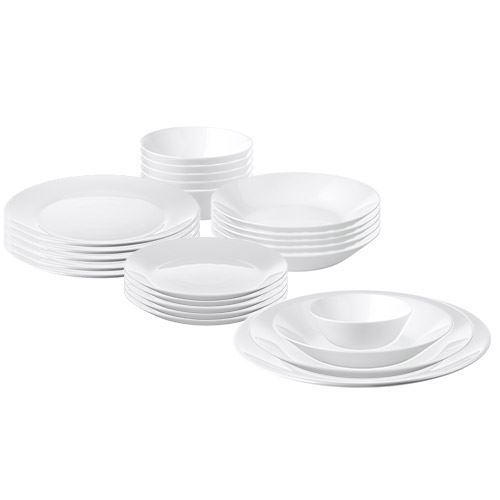 OFTAST IKEA Servis dəsti, 24 əşya, ağ