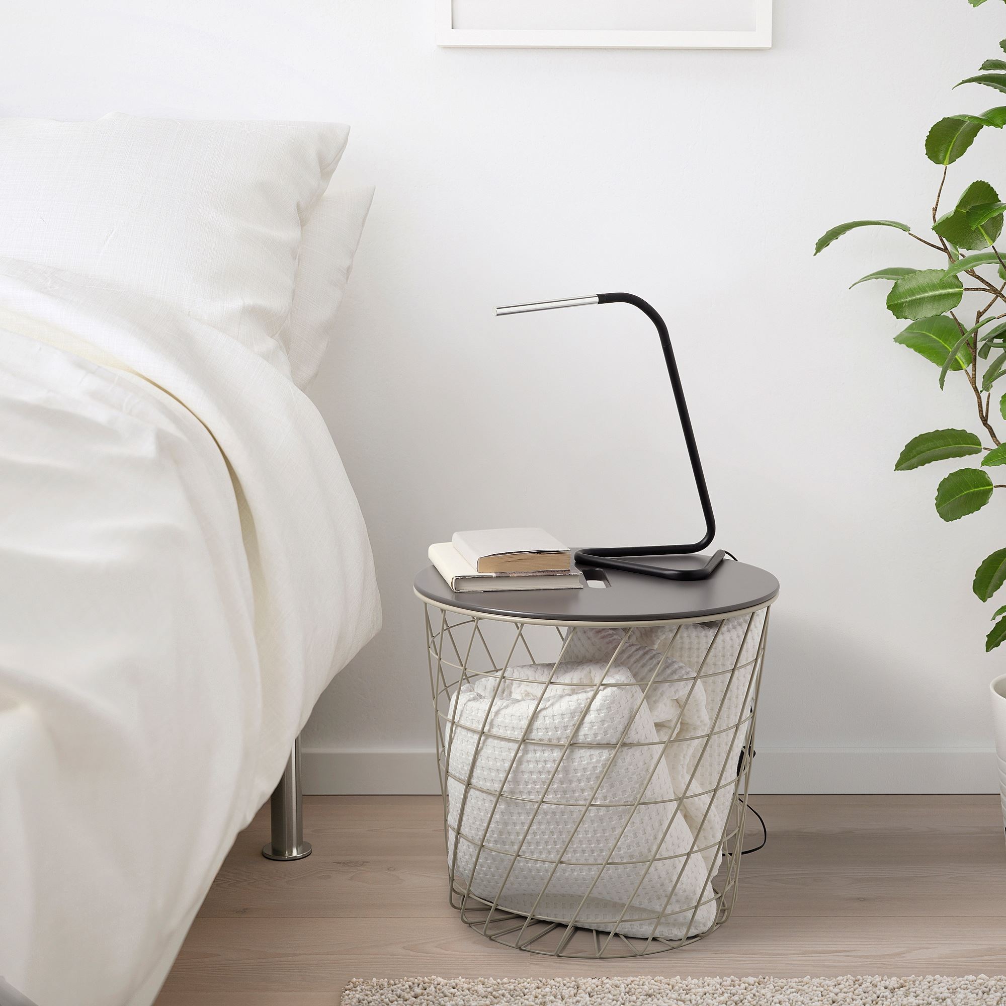 HARTE IKEA Stolüstü lampa, LED, qara, 32 sm