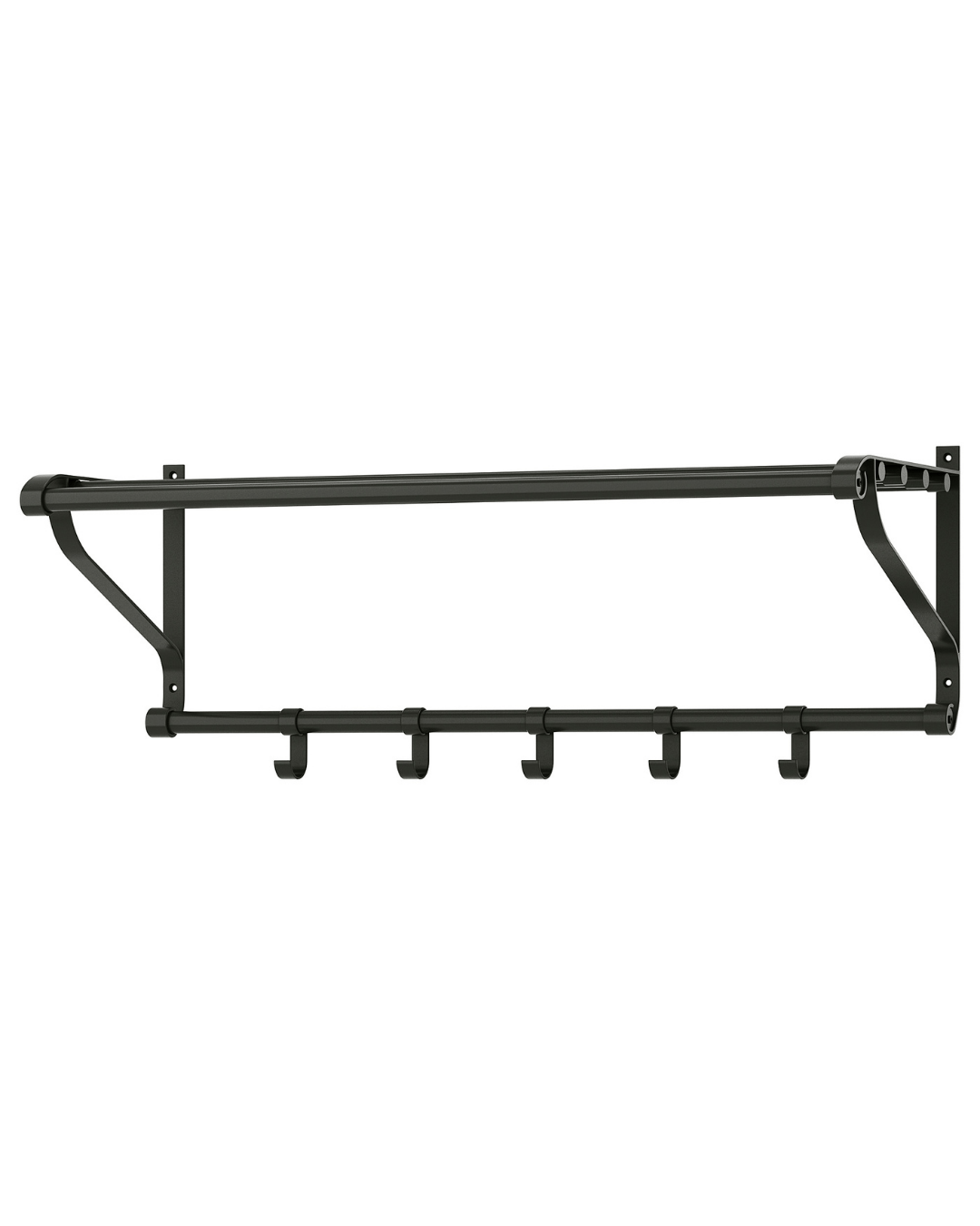 PORTIS IKEA şapka rəfi, qara, 90 sm