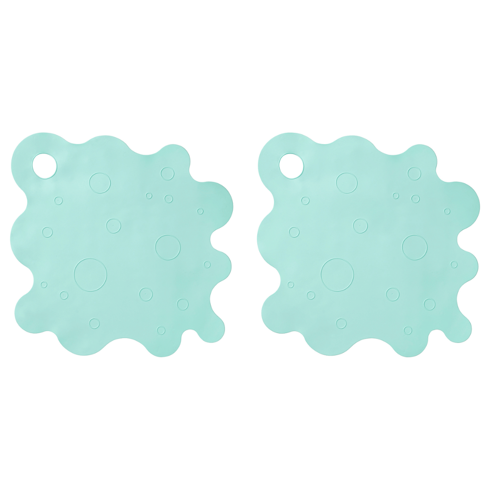 TRAMPSJON IKEA Hamam xalçası, açıq firuzəyi, 43x43 sm, 2 ədəd