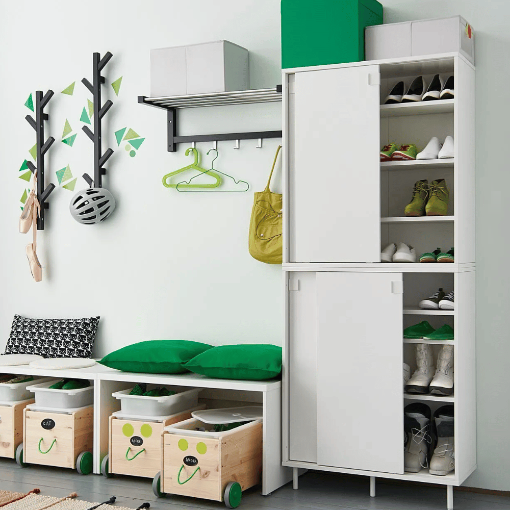 MACKAPAR IKEA Ayaqqabı dolabı  ağ rəng 80x35x102 sm