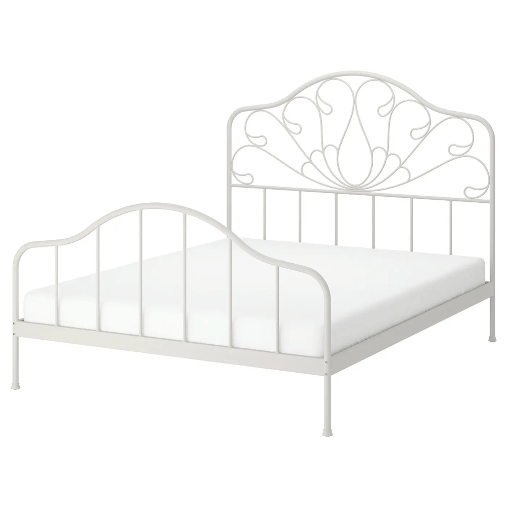 MELLGRUND IKEA Çarpayı karkası, ağ/luroy, 150x200 sm