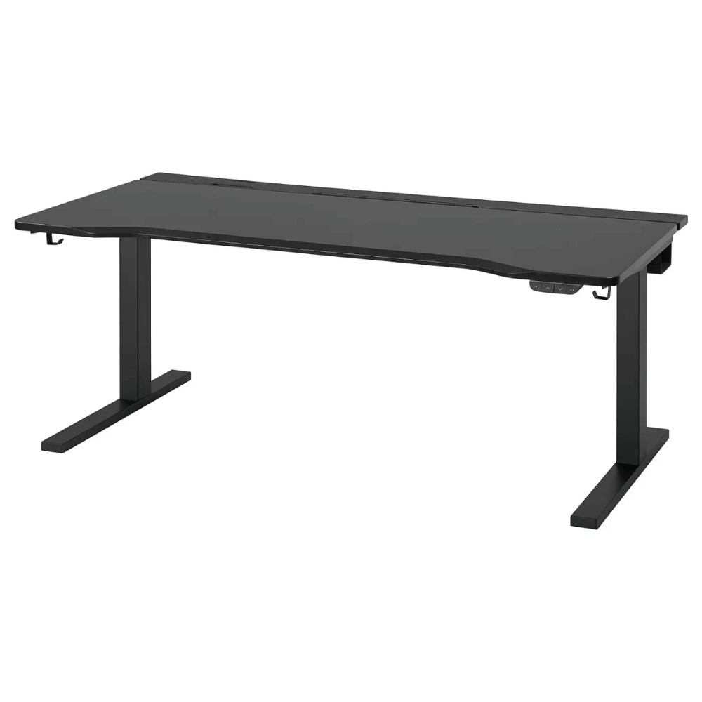 UTMANING IKEA Oyun stolu-transformer, elektrikli/qara, 160x80 sm