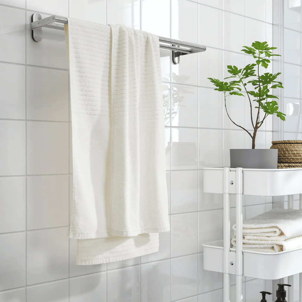 VAGSJO IKEA Hamam dəsmalı, ağ, 70x140 sm