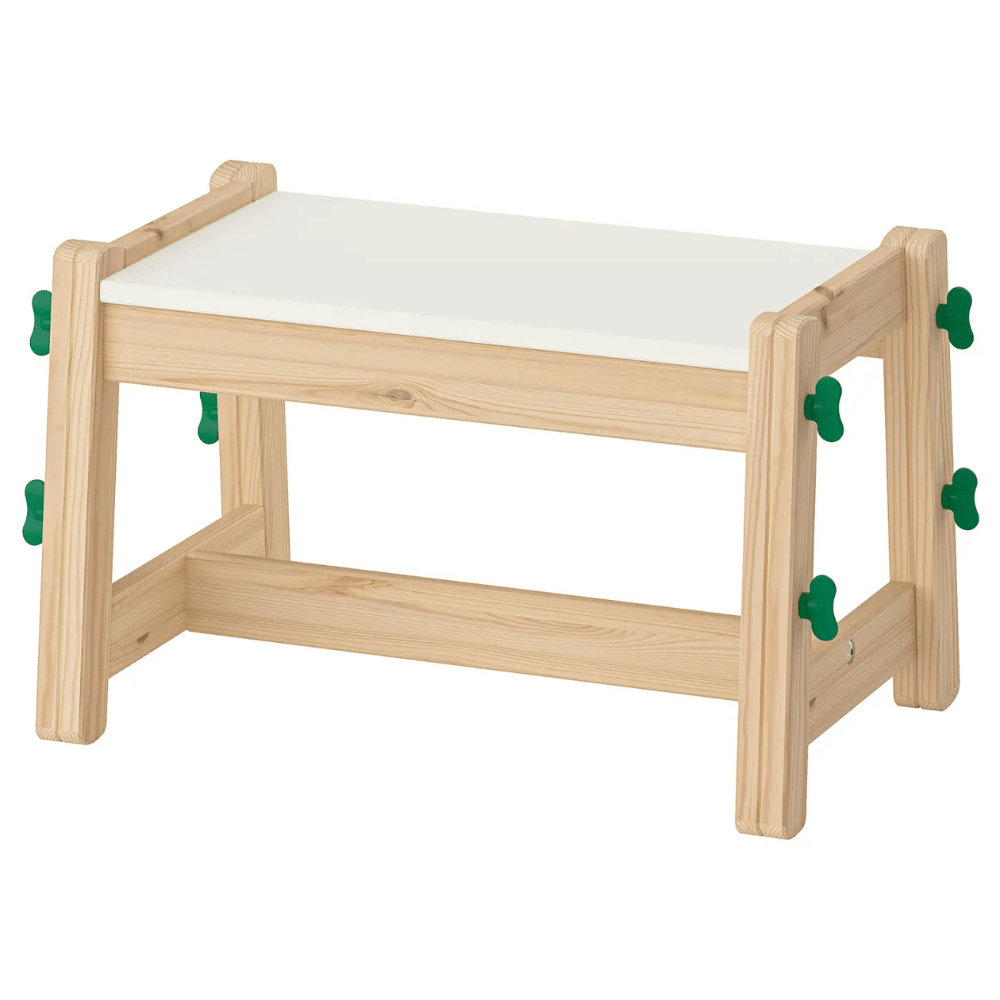 FLISAT IKEA Uşaq skamyası, tənzimlənən, yaşıl