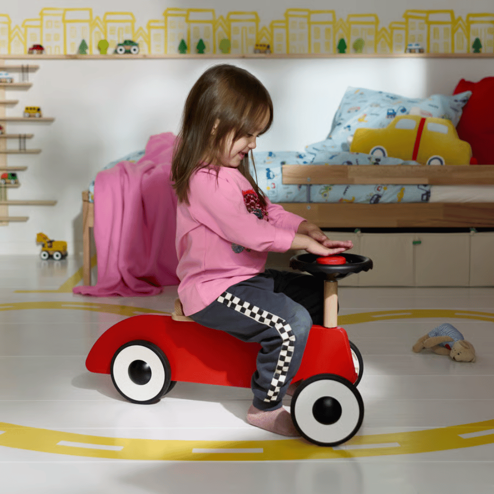 FALTHARE IKEA Oyuncaq sürülən maşın, qırmızı