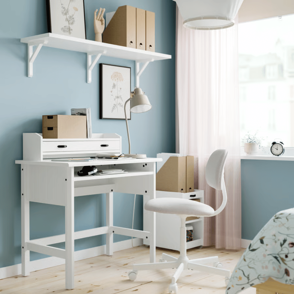 BRYTNING IKEA Yazı masası, ağ, 85x53x75 sm