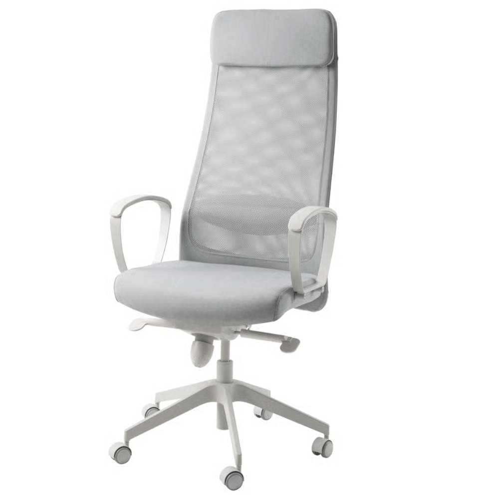 MARKUS IKEA İş stulu, Vissle açıq boz, orta